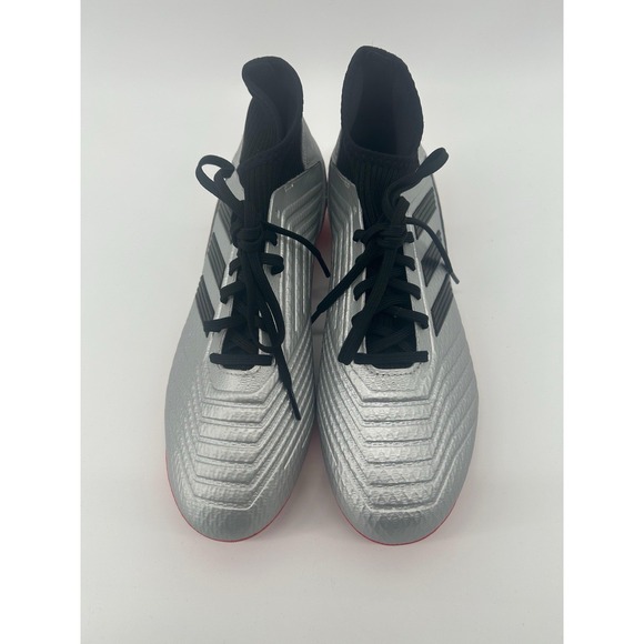 adidas Other - Adidas Predator 19.3 FG Men's Soccer Cleats Size‎ 11.5 Silver Metallic Red